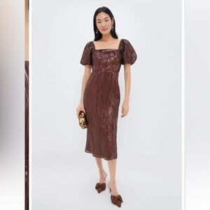 Hyacinth House Brown Midi Dress (XXL) 🤎